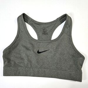 Nike Gray Sports Bra Moisture-Wicking Racerback -Size S